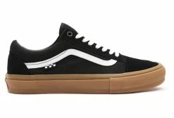 Chaussures VANS Skate Old Skool PRO Noir / Gum -équipement vélo Soldes vans old skool noir gum